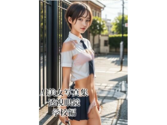 【AI美女写真集 透視眼鏡 学校編】R-factory
