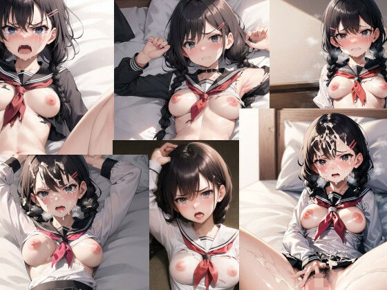 【犯●れるセーラー服で黒髪の三つ編みおさげ女性】Iqo’s Sexuality Management.