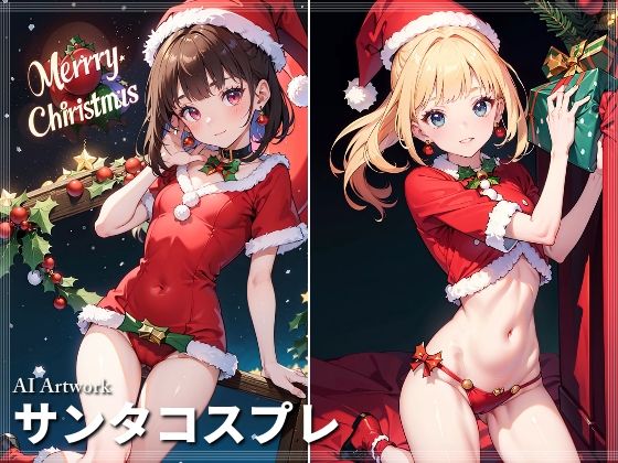 【サンタコスプレ イラスト】AI ヤン