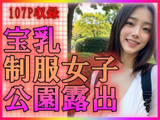 【宝乳制服女子 公園露出】えーあい美少女研究所