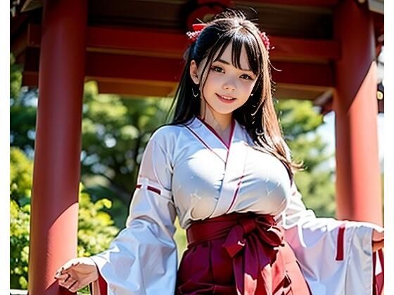 【爆乳えっちな巫女さんと雨宿り】AIUEOEKAKI