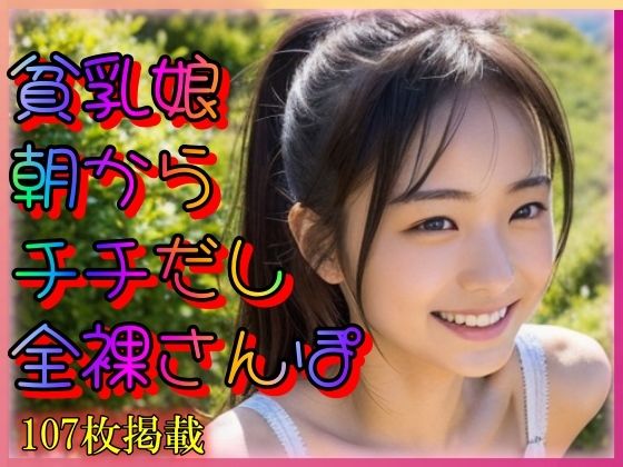 【貧乳娘 朝からチチだし全裸さんぽ】えーあい美少女研究所