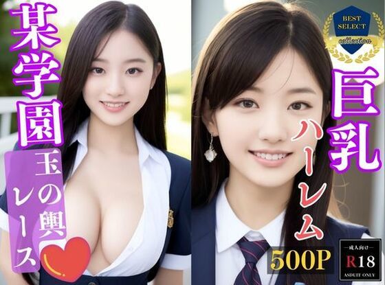 【【大容量作品】とある有名学園で夢の制服女子ハーレム〜玉の輿レーススタート】巨乳美女