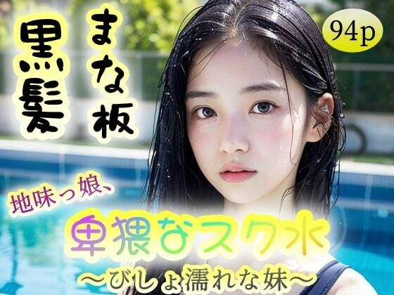 【【黒髪】【まな板】地味っ娘卑猥なスク水〜びしょ濡れな妹〜】feelscumcum