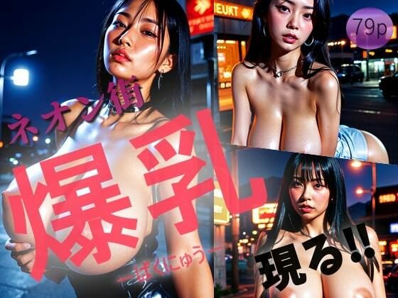 【ネオン街【爆乳ーばくにゅーー】現る！！】踊り場ピンキー