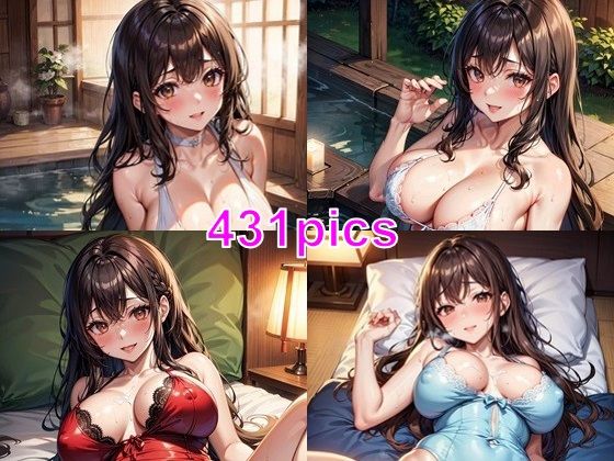 【不倫旅行に連れてきた人妻にいろんなカッコをさせてみたCG集】妄想サチュレーション