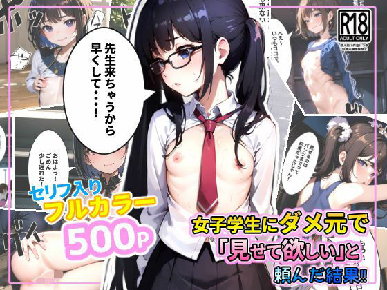 【貧乳学生にダメ元で『見してほしい』と頼んだ結果！】創造研究