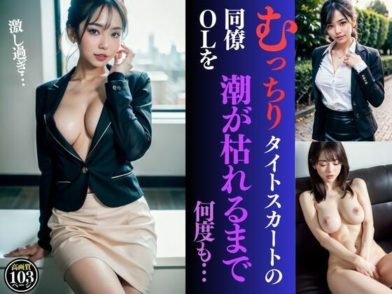 【むっちりタイトスカートの同僚OLを潮が枯れるまで何度も】AI美女氏