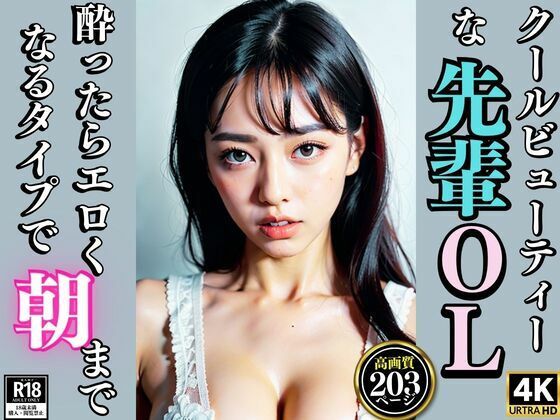 【クールビューティーな先輩OL 酔ったらエロくなるタイプで朝まで】AIみっくす