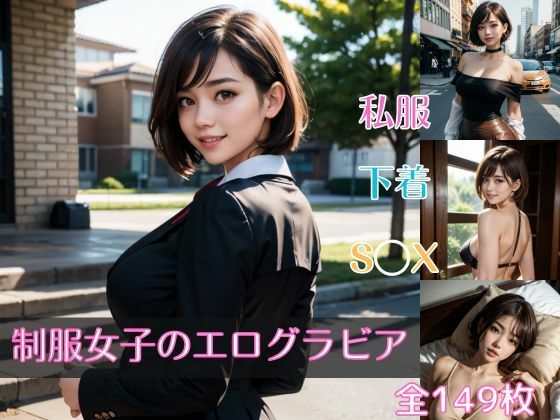 【制服女子のエログラビア】豆あい