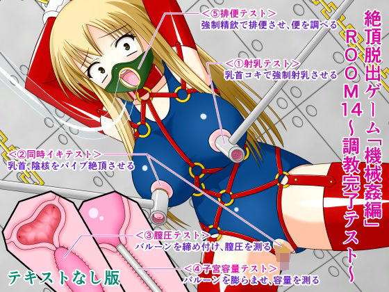 【絶頂脱出ゲーム「機械姦編」ROOM14〜調教完了テスト〜テキストなし版】人工美少女製作所
