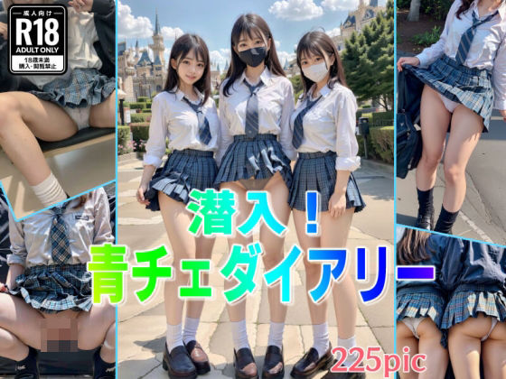 【潜入！青チェJ◯のパンツ見せつけダイアリー】濡林艶男