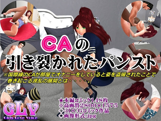 【CAの引き裂かれたパンスト】ガールズラブボイス