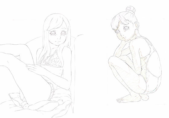 【Practice Piece vol.05 ラフ原画習作集 オリジナル＋二次創作】モモンガ倶楽部