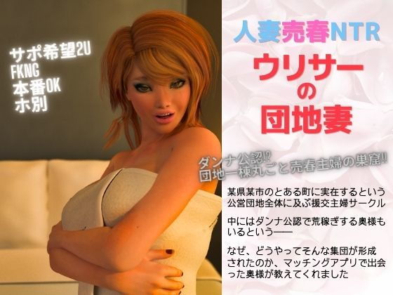 【人妻売春NTR ウリサーの団地妻（3DCG）】グループとらさん