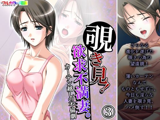 【覗き見！欲求不満妻。カーテン越しの不倫劇 3巻】アロマコミック