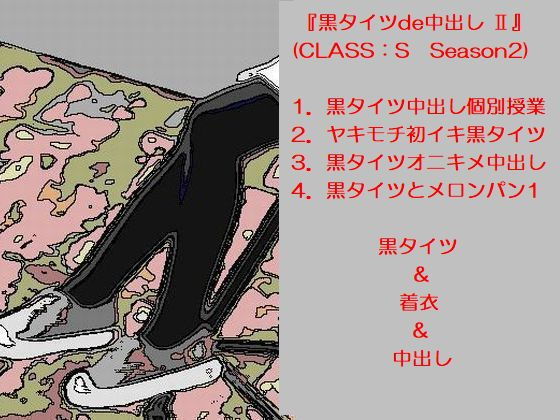 【黒タイツde中出しII】透ける黒ナイロン