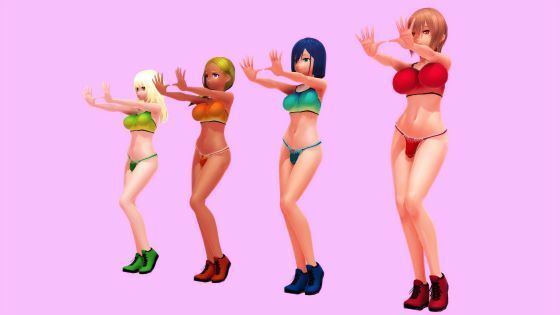 【【ふたなりダンス】JKたちのチンプラエクササイズ（応援版）】JOKERのアトリエ