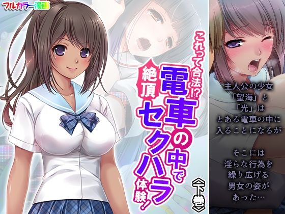 【これって合法！？電車の中で絶頂セクハラ体験！ 下巻】あまからや