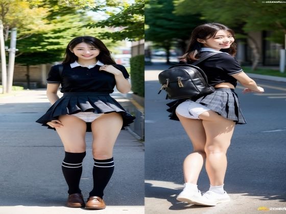 【ニーハイソックスが似合う生足がきれいな制服女子】SakuraBooks