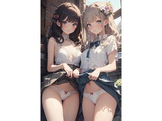 【パンツ見せ美少女 AIイラスト集】ネコネコガール