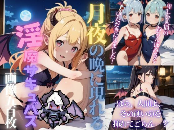 【月夜の晩に現れる淫魔サキュバス＜ドーン！と500枚＞】貧乳っ子倶楽部