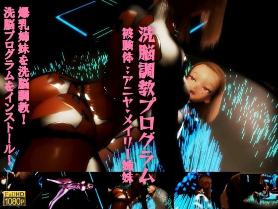 【洗脳調教プログラム 被験体:アニヤ・メイリー姉妹。爆乳姉妹を洗脳調教！調教プログラムをインストール！爆乳姉妹の運命は？！】レッドカラー