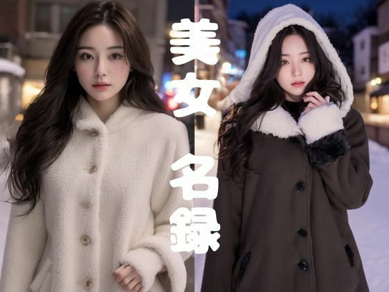 【【美女名録】vol1.2  彼女の冬のコートコレクション 198枚  【AIグラビア写真集】】AI美女制作参謀本部2課