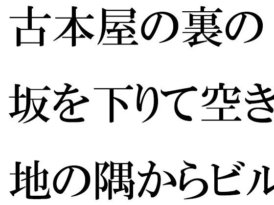 【古本屋の裏の坂を下りて空き地の隅からビルの屋上へ  女子が下の階へ】逢瀬のひび