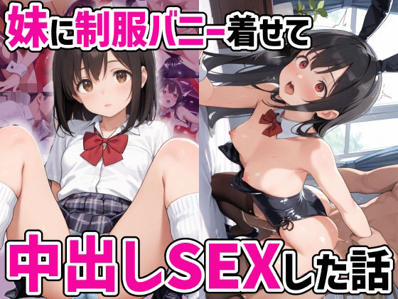 【妹に制服バニー着せて中出しセックスした話】あかりんご