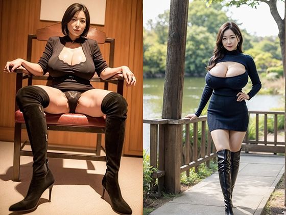 【巨乳熟女とブーツ】amateur I