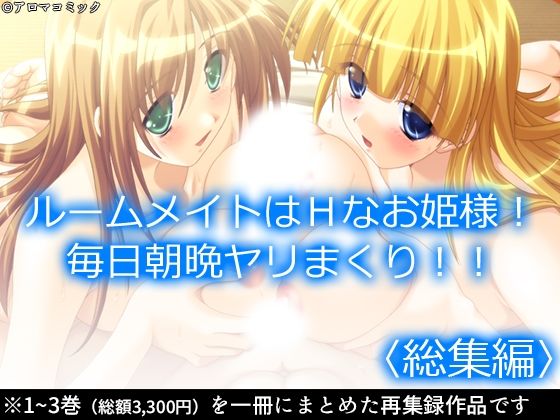 【ルームメイトはHなお姫様！毎日朝晩ヤリまくり！！  ＜総集編＞】アロマコミック